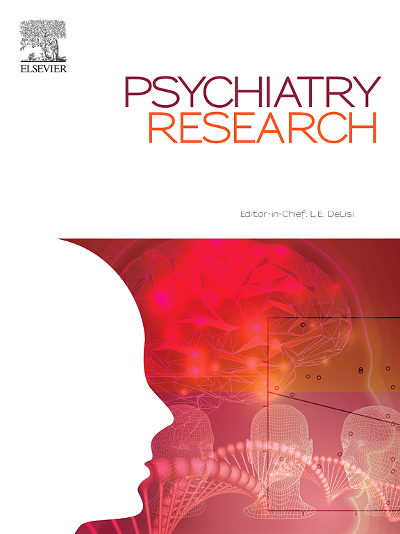 Go to journal home page - Psychiatry Research
